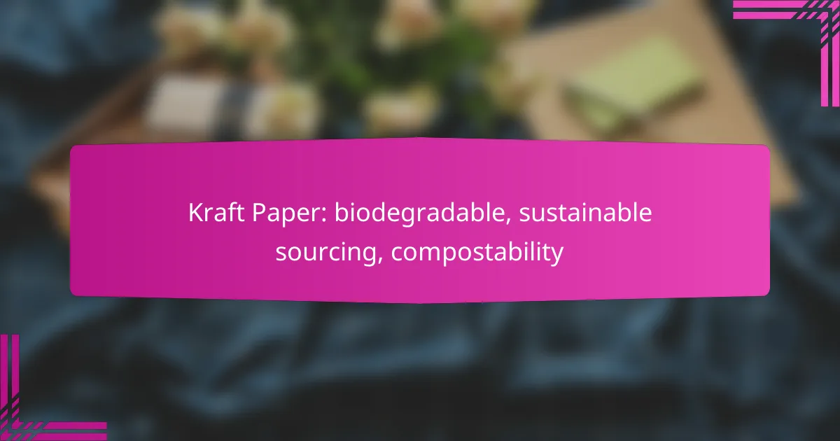 Kraft Paper: biodegradable, sustainable sourcing, compostability