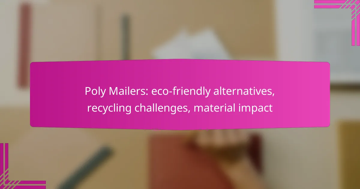 Poly Mailers: eco-friendly alternatives, recycling challenges, material impact